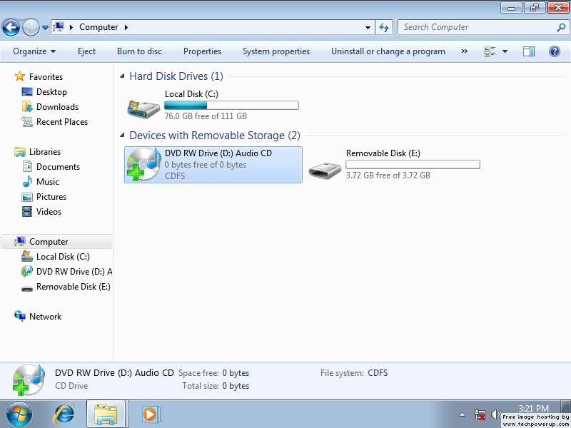 cdfs file system windows 7